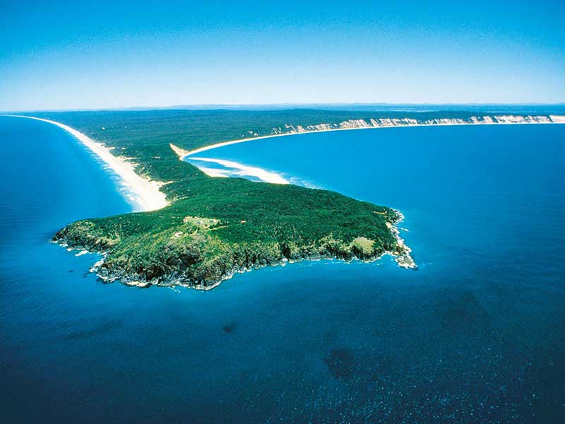 Саншайн-Кост Австралия. Остров Фрейзер, Квинсленд, Австралия. Пойнт остров. Остров Дабл. От австралии острова отделены
