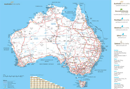Carte de l’Australie