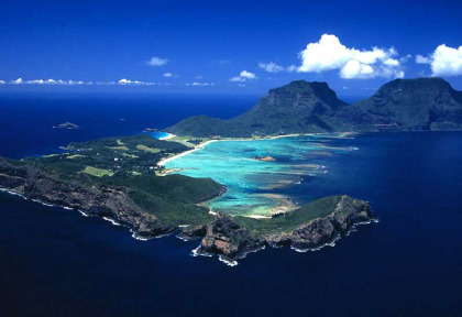 Australie - Lord Howe Island - Capella Lodge - vue aérienne