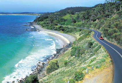 Australie - Tasmanie - Paysage côtier vers Swansea © Tourism Tasmania