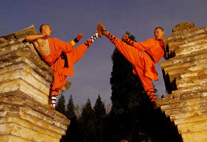 Chine - Entrainement des moines Shaolins © CNTA