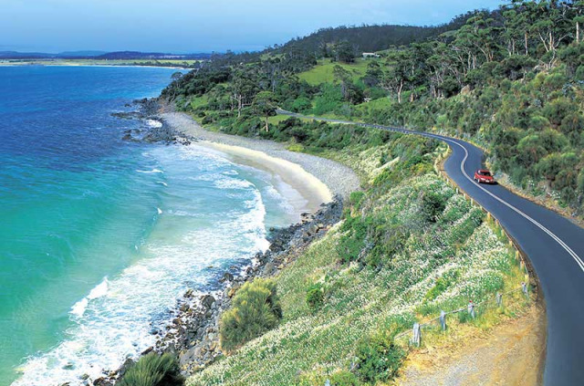 Australie - Tasmanie - Paysage côtier vers Swansea © Tourism Tasmania