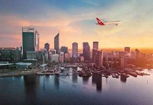 Boing 787 de Qantas à Perth