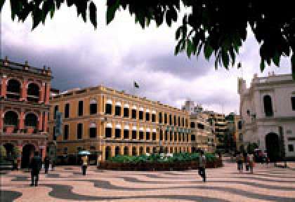Le square Senado à Macao - Hong Kong