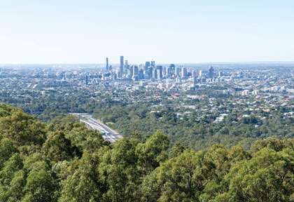 Point de vue de Brisbane depuis Mount Coot-Tha