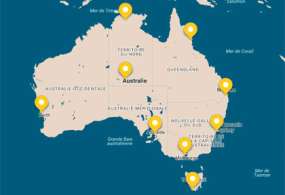 Carte interactive de l’Australie